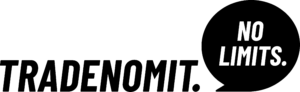 Tradenomiliiton logo, jossa teksti tradenomit, no limits.